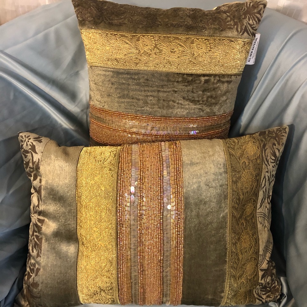 Sari Stripe, Set of 2 throw pillows - Home decor